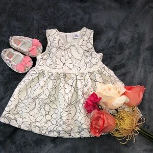 Adorable baby dress and shoes bundle